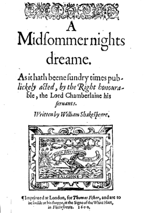 A Midsummer Night's Dream Folio